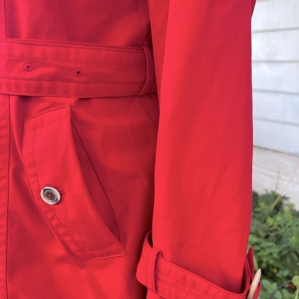Pendleton Ladies' Trench Coat Large RED Waterproof And Breathable (S) - Picture 5 of 14